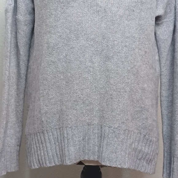 360 Cashmere Dewey 100% Cashmere Heather Grey Jumper Sweater - Picture 7 of 14